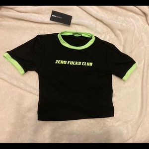 Fashion Nova black crop top